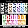 Letter G Uppercase Fun Bold Font Temporary Tattoo Water Resistant