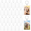 HOFURME 24 Pcs Photo Keychain 2 x 3 Inch Transparent