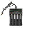 18650 Battery Charger 4 Bay, Universal Battery Charger with 4