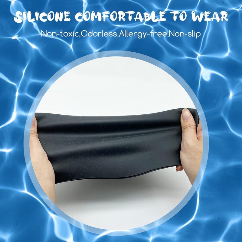 1Pcs Swim Cap, Swimming Cap Man Women, Pure Color Nylon