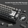 LQXQ PBT 136 Keys Transparent, Double Shot Profile Cherry Shine