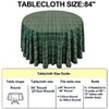 HunnmingRe 6 Pcs Green Blue Tartan Plaid Baby Shower Party