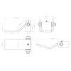 Mytee Products 4 Pack Steel Dump Trailer Hinges - Strap
