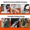 6 in 1 Multifunctional Trauma Shears Foldable With Strap Cutter