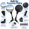 Folding Motorcycle Rearview Mirrors for Bikes & Scooters – Adjustable