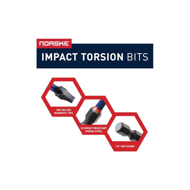 Norske Tools NIBBI054 1" x #2 Phillips Drywall Insert Impact