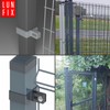 Square End Clamp 50 x 50 Graphite Fence Clamp Strut