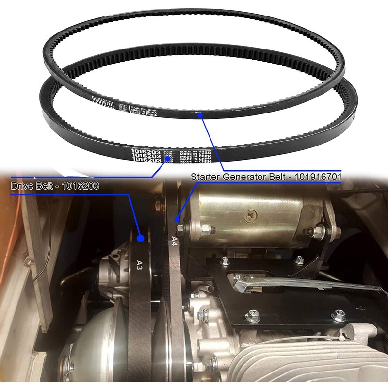 Roykaw Club Car DS Precedent Drive Belt and Starter Generator