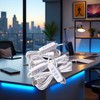 Junfamilee White DC5V USB LED Dimmer Extension Cable with On/Off