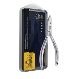 OMI - NL-102C Professional Ingrown Toenail Nippers | Stainless Steel, Jaw 16, Straight Handle | Chrome Plated, Lap Joint, Single Spring | NGHIA Luxury Line