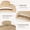 4 Pcs Flat Claw Clips for Women, Matte Hair Clips