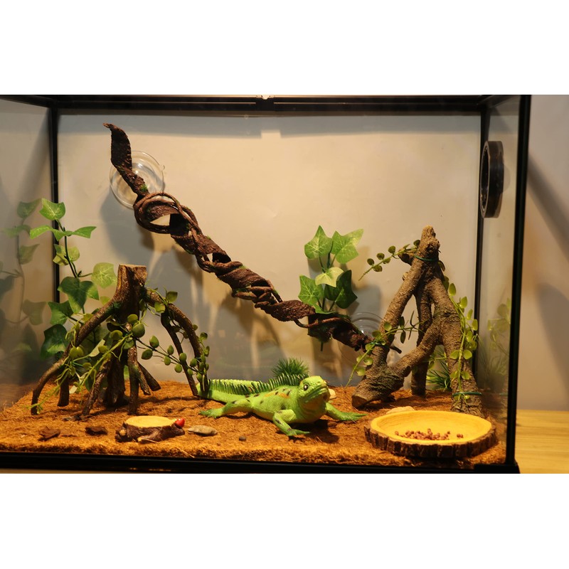 AQUA KT Reptile Corner Climbing Branch with Plant Snake Climb