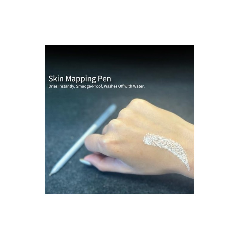 Ink Permanent Kit de Diseño de Cejas para Microblading, Herramienta