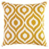 TreeWool (2 Pack Ogee Ikat Accent Cotton Canvas Cushion Covers