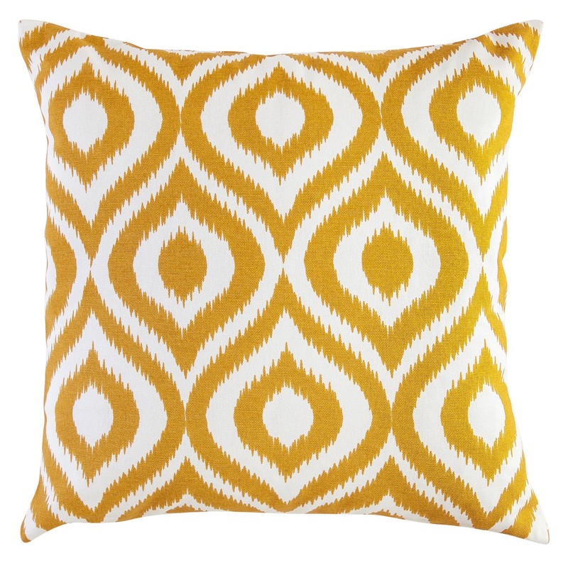 TreeWool (2 Pack Ogee Ikat Accent Cotton Canvas Cushion Covers