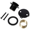 iuniq Black Tip Toe Tub Drain Kit, Heavy Duty Brass