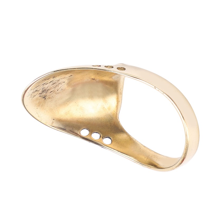 Brass Archery Thumb Ring Portable Finger Protector with Anti Lost