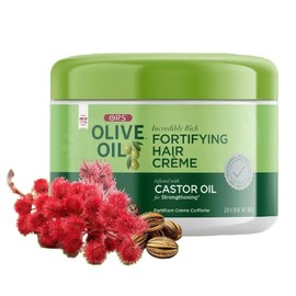 ORS Crema Capilar Fortalecedora con Aceite de Oliva y Aceite de Castor, Hidratación Profunda y Brillo Duradero, 113 g