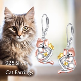 Fox/Flamingos/Dragonfly/Hummingbird Earrings for Women Sterling Silver Fox Jewelry for Women Girls, Sterling Silver, No Gemstone