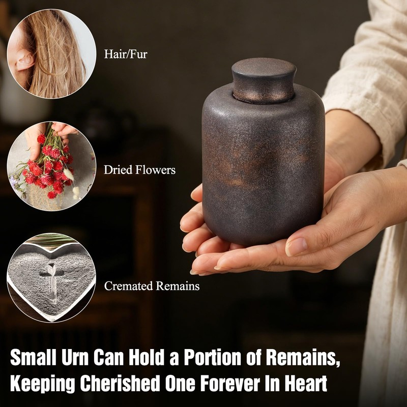 SOITIS Small Urns for Human Ashes Ceramic Decorative Urn Cremation