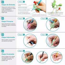 Baixi 16 Kit Agarres Para Lápices Niños Corrector De Escritura