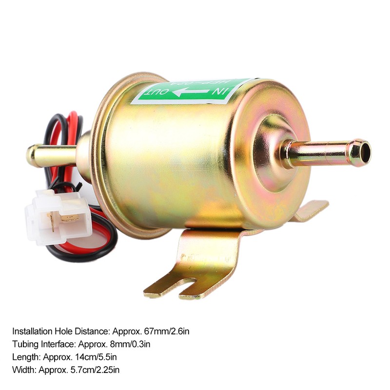 12V 3‑6 PSI Inline Gas Diesel Electric Fuel Pump Low