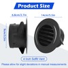 4 Inch Soffit Vent Cover, Black Round Soffit Exhaust Vent