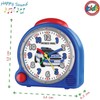 JACQUES FAREL HappySound Soundwecker Kinderwecker Blau mit Polizei Sound Sirene,