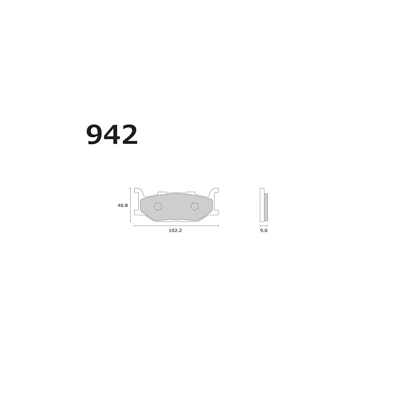 RK Takasago Chain Brake Pads Cintard Mega Alloy X SR400/Drag