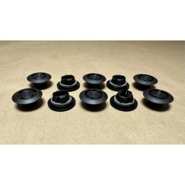 Nifco America 10 Pack Genuine OEM Toyota Lexus Plastic Rocker Panel Retainer Clips Caps & Seal