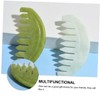 Healvian 1pc Jade Scalp Massage Comb for Care Relaxation and
