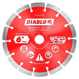 Diablo 6 in. Diamond Segmented Cut-Off Discs for Masonry