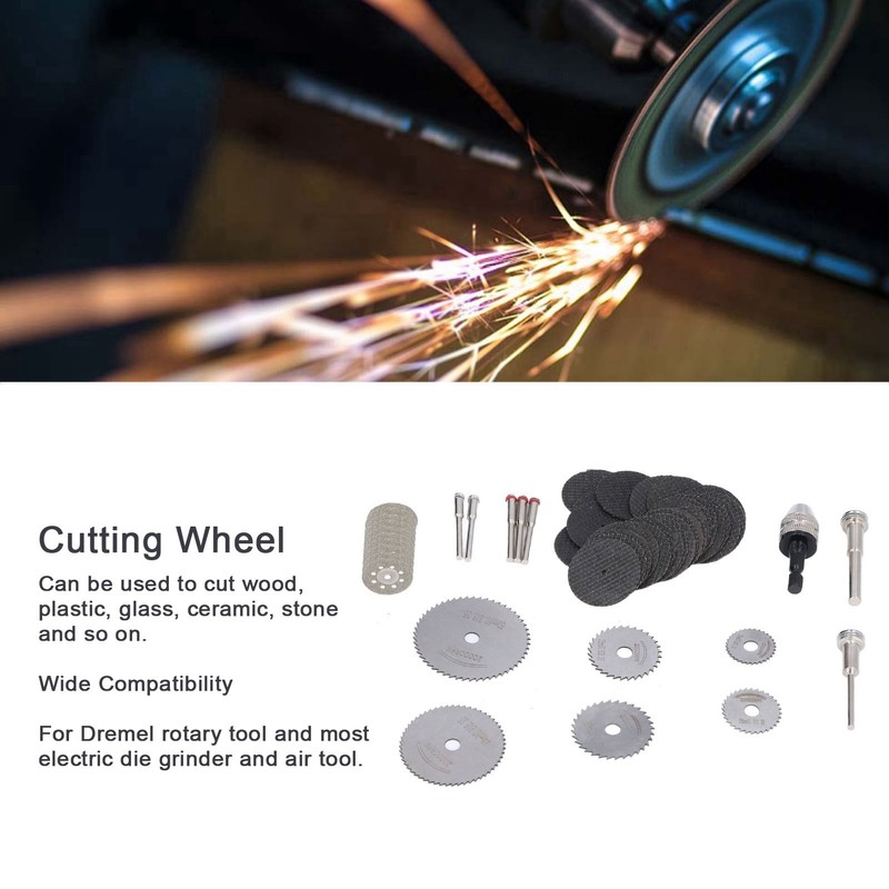 60Pcs Cutting Wheel Circular Saw Blade Grinding Tool Set Kit