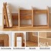 klotski Expandable Desktop Bookshelf, Desktop Tabletop Organic Wooden Filing Organization
