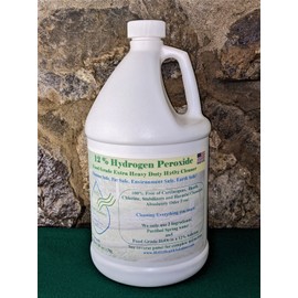 12% Hydrogen Peroxide Food Grade, We only use Two Ingredients, H2O2 and Water. USA Made.