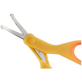 Chicco Baby Nail Scissors with Protective Cap Orange