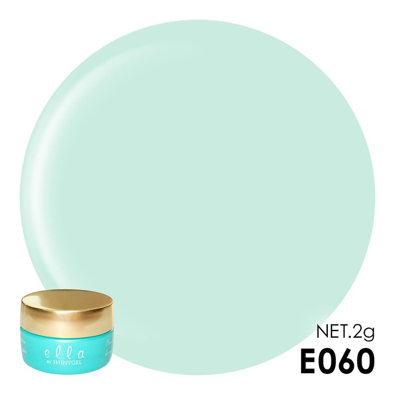 ella by SHINYGEL E060 Color Gel, ella Green, UV/LED Compatible