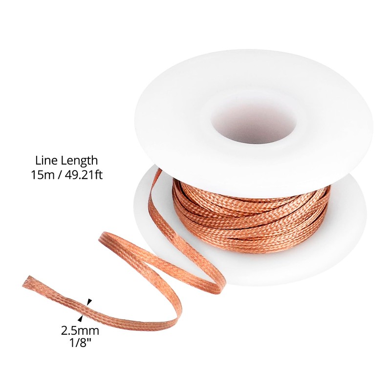 QWORK® Solder Wick Desoldering Braid, Professional Copper Wire Flux Wick,