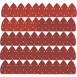 blueZone 80 Pieces Mouse Detail Sander Sheets Sandpaper Sanding Paper Hook and Loop Assorted 40/80 / 120/240 Grits