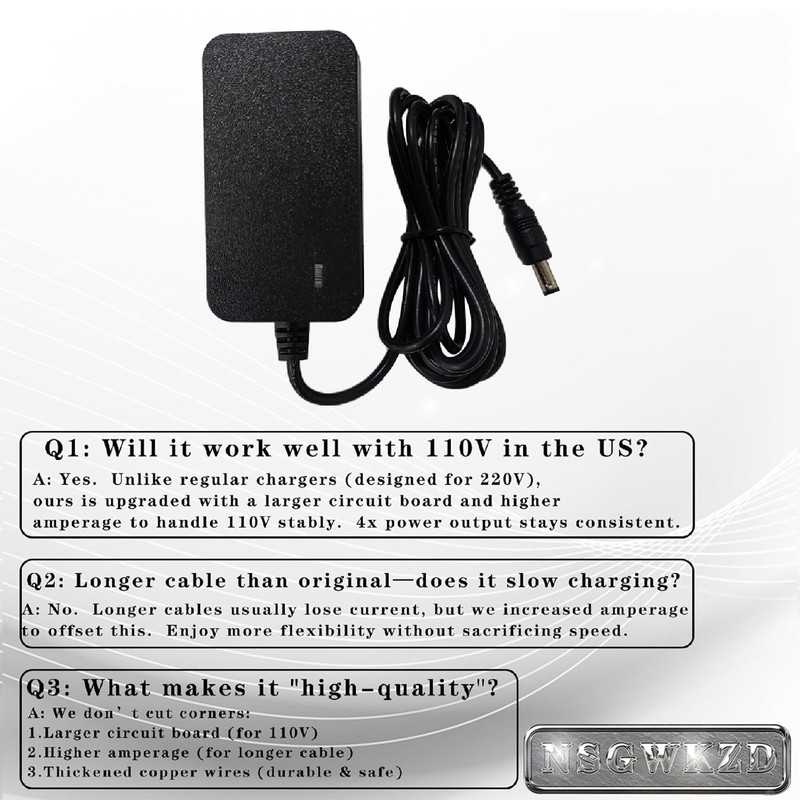 12V 2A Power Supply for Night Owl Camera, CCTV Security
