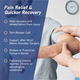 Comforband Arm Sling – Lightweight & Breathable Medical Sling with Adjustable Shoulder Strap for Torn Rotator Cuff, Broken or Fractured Forearm Bones (X-Large)