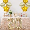 SKTMH 15Pcs 20th Birthday Party Balloons, Champagne Gold 20 Number