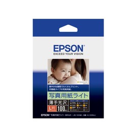 エプソン EPSON 写真用紙ライト[薄手光沢] L判 100枚 KL100SLU