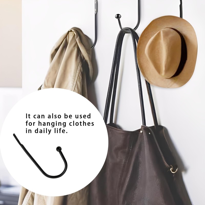 2 Pcs Small Curtain Tie Backs Hooks with 4 Pcs