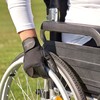 Globaleather Classic Full Finger Wheelchair Gloves - Black (Medium) -