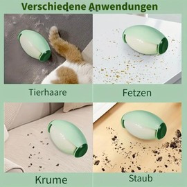Wiederverwendbare Fusselrollen Set - 2 Stück - Waschbar & Selbstreinigend - Ideal für Kleidung, Möbel & Haustiere
