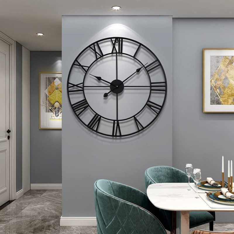 LEIKE 80CM Extra Large Wall Clock - 31" Oversize Modern