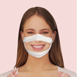 Ifida transparent mask Mouth transparent mask 10 pieces, mouth visible mask, frostbite, dream, wedding hygiene, kitchen restaurant face covering, mouth transparent mask 10 pieces / 입 투명 마스크 10매 입보이는 마스크 동상이몽 결혼식 위생 주방 식당용 얼굴가리개 입 투명 마스크 10매