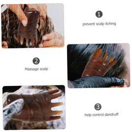 Healeved 2pcs Ergonomic Scalp Massage Brush Shampoo Hair Brush Portable Easy to Use