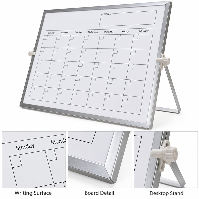 Dry Erase Monthly Calendar for Home and Office – 30